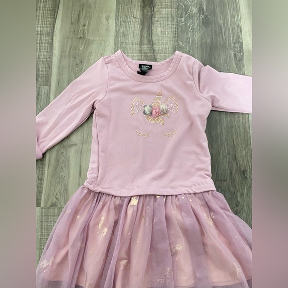 Girls Zunie Lavender Long Sleeve Dress size 6 - Picture 3 of 12